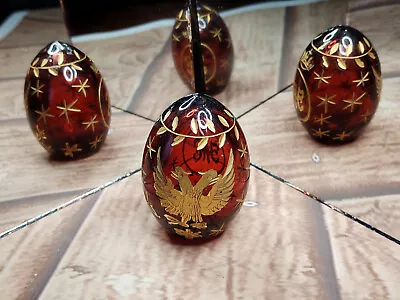 Red Gold  FABERGE Egg  Made In Russia St. Petersburg (8) • £22.50