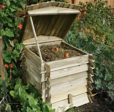 £162.94 • Buy Beehive Composter Wooden Garden Recycling Kitchen Waste Organic Composting 211l