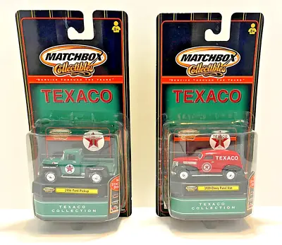 Matchbox Texaco Collection : 1939 Chevy Panel Van 1956 Ford Pickup • $20.36