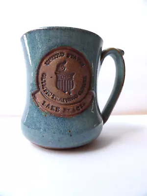 USA Olympic Training Center Lake Placid Pottery Coffee/Tea Mug 4.5” Tall SIGNED • $11.99