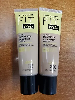 2 Pack: Maybelline Fit Me Tinted Moisturizer All Skin Types #118/#220 (II404) • $9.99