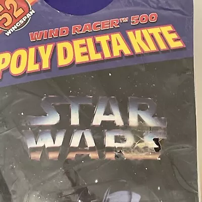 Windracer 500 1997 52 Darth Vader Poly Delta Kite Vintage • $16.99