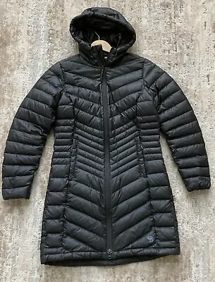 MOUNTAIN HARDWEAR Down Parka Jacket Black Puffer Size M Pre Owned • $65