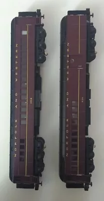 MTH O Norfolk & Western 40' ABS Madison Combine/Diner 2-Car Set 20-4124  • $235