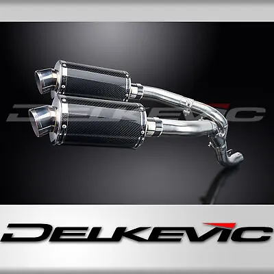 Kawasaki ZX-10R Ninja 06-07 Delkevic Slip On 9  Oval Carbon Exhaust Muffler Kit • $583.99