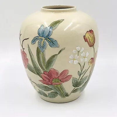 Vintage Andrea By Sadek Floral Ginger Jar Vase  13    7995 • $12.99