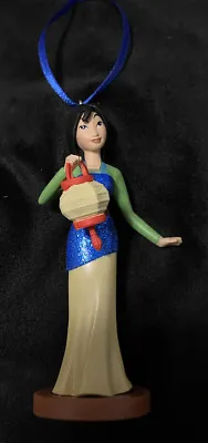 Disney Mulan Christmas Ornament With Lantern And Traditional Dress Glitter Top • $4.13