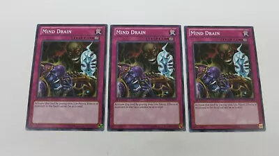 3x  MIND DRAIN TRAP CARD 1ST EDITION  LTGY-EN079 COMMON YUGIOH NM UNPLAYED • $5.99