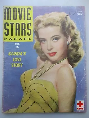 Movie Stars Parade Magazine - April 1945 Issue - Gloria De Haven Cover • $6.49