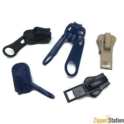 #8 Slider Pulls For CHUNKY PLASTIC Zip  - Twin Reversible Zipper Slide (CH8)  • £3.05