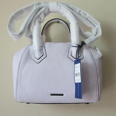 Rebecca Minkoff $295 Micro Perry Leather Satchel Bag Handbag Pale Lilac • $125