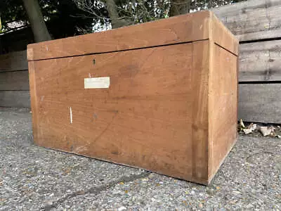 Vintage Wooden Storage Tool / Blanket Chest Trunk • £85