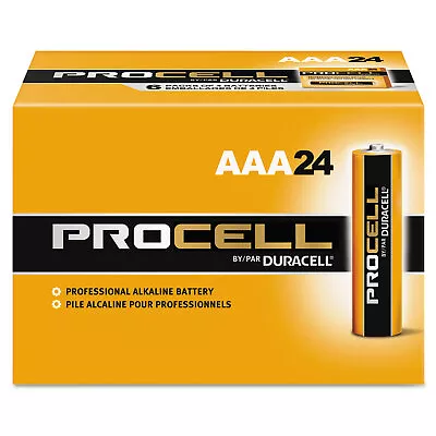 Duracell Procell Alkaline Batteries AAA 24/Box PC2400BKD • $14.72