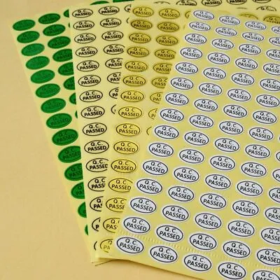 1 Sheet Self Adhesive Control QC Passed Stickers Labels Home School Office • $2.81