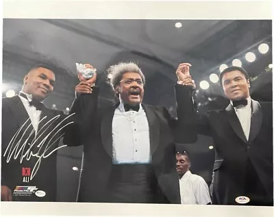 Mike Tyson Hand Signed Autographed 16X20 Photo W/ Muhammad Ali Don King PSA COA • $89.99