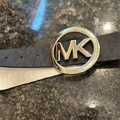 Michael Kors Synthetic Leather Belt Size Small Has The MK • $15