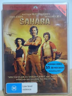 Sahara  ~ Ex Rental DVD  ~ Region 4  ~ (131222) • $4.95