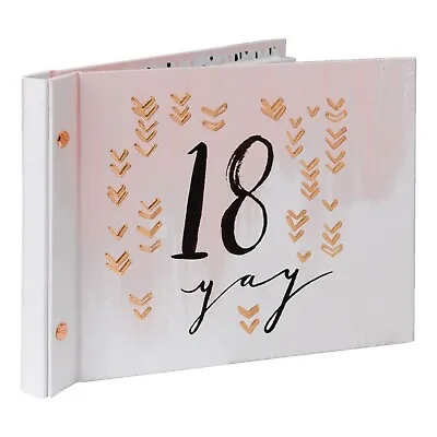 Luxe Ladies 18th Birthday Gift Photo Album With Message Space - Daughters 18th • £13.64