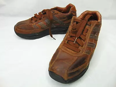 Skechers Shape-Ups Brown Leather Comfort Shoes 66500 Men's Size 8.5 US • $29.99