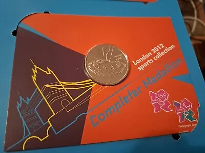 Olympic Completer Medallion CARDED  Coin For London Olympic 50p BUNC BU • £45