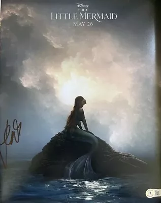 Halle Bailey Ariel Little Mermaid Live Action Signed 11×14 Photo Beckett Bas • $150