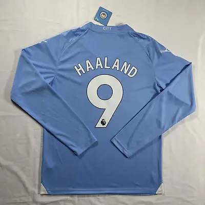 Haaland Manchester City Home Jersey Long Sleeve 23/2024 - Mens Size XL • $66.68