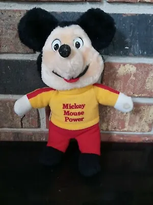 Knickerbocker Mickey Mouse Power Plush Toy 8  1981 Applause • $12