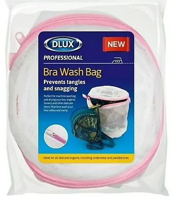 Bra Wash Bag Laundry Zip Net Mesh Sock Washing Machine Basket Lingerie Underwear • £3.39