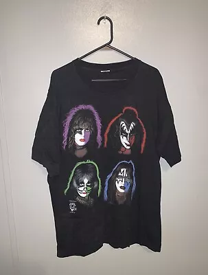 Vintage RARE 1996 Kiss Band Concert Shirt Gene Simmons Ace Frehley Paul Stanley • £168.66