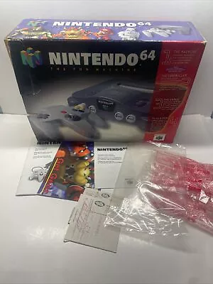 BOX AND INSERTS ONLY ! Nintendo 64 System 32MB Home Console - • $155