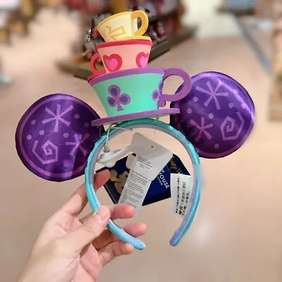 Disney 2022 Mickey Mouse Ear Headband The Main Attraction Mad Tea Party March • $69.99