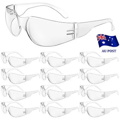 10pcs Clear Safety Glasses Protective Eyewear For Men Women Eye Protection • $21.08