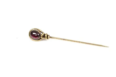 Hat Pin Arts Crafts Cabochon Garnet Circa 1900 • £60