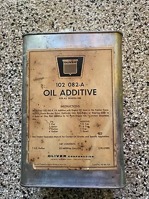 Vintage Oliver Oil Additive 1 Gallon Can Rare! • $99.99