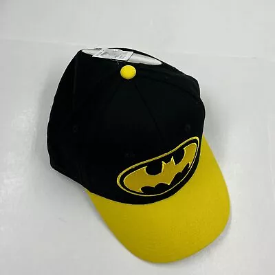 Novelty Batman Visor Adjustable Baseball Hat Yellow & Black - One Size Fits All • $9.98