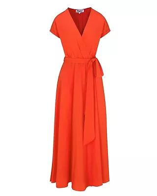 New Meghan Los Angeles JASMINE MAXI DRESS - FLAME Small $99 • $44