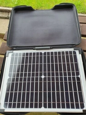 £94.99 • Buy 40W 12V Folding Solar Panel Charging Kit For Caravan Motorhome Campervan Boat
