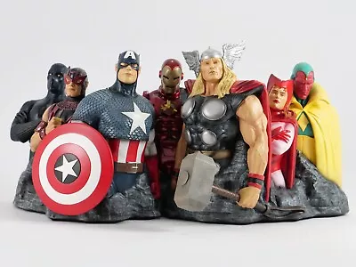 The Avengers - Alex Ross Avengers Assemble Thin Art Statue Marvel Factory Bust • £232.97