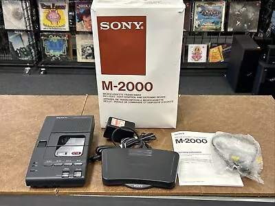 Sony M-2000 Microcassette Transcriber Recorder Retail Package • $99.99