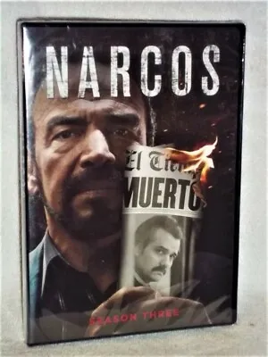 Narcos Season 3 (DVD 2018 2-Disc) NEW Pablo Escobar Drug Trafficking DEA • $12.99