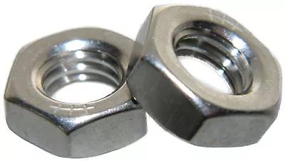 Stainless Steel Fine Thread Thin Jam Half Height Hex Nuts 5/16-24 Qty 25 • $9.39