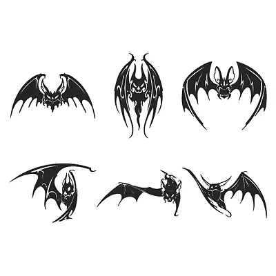 Bats Clipart Images -vector Clip Art -vinyl Cutter Plotter & Eps Graphics Cd • $9.95