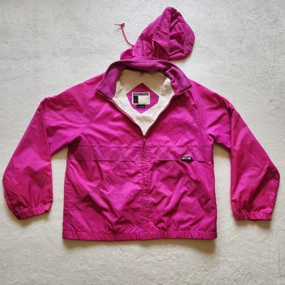 $14.99 • Buy Vintage Pacific Trail Full Zip Hooded Windbreaker Jacket Magenta Size Large