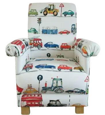 £114.95 • Buy  Child's Chair Armchair Cars Prestigious On The Road Fabric Children's Kids Vans