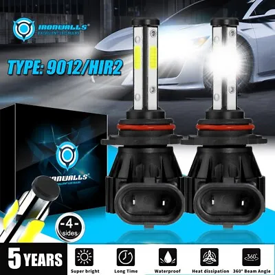 HIR2 9012 LED Headlight Bulbs High Low Beam Bright For GMC Sierra 1500 2014 2015 • $20.99