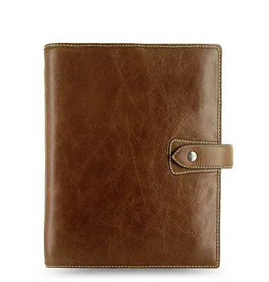 Filofax A5 Size Malden Organiser Planner Diary Book Ochre Leather 025847 • $219.57