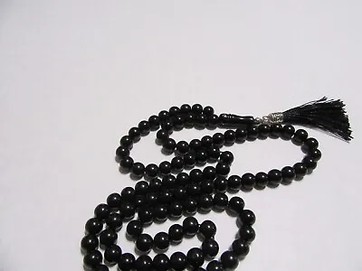 OLTU STONE (JET) Amber  PRAYER BEAD MASBAHA TASBIH 99 Beads Aa • $39
