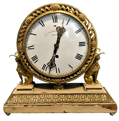 E. F. Caldwell Large Mantle Clock Egyptian Motif . E. Howard Boston Works. • $3950