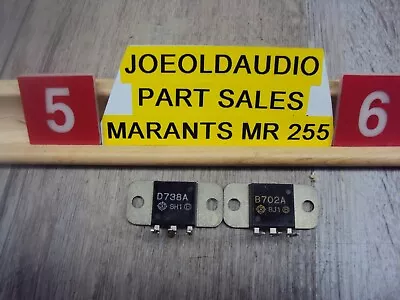 Marantz MR-255/MR-250/1550 Transistors D738A & B702A. 1 Pair Tested • $34.99