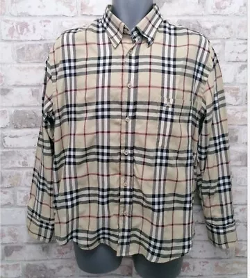 £46 • Buy Burberry London Men's Long Sleeved  Nova Check Checked Shirt